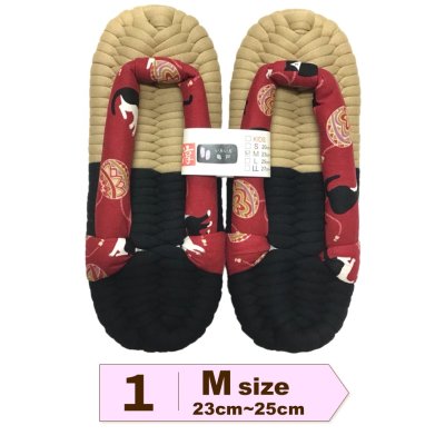 画像2: ふっくら布ぞうり　M（23〜25cm）